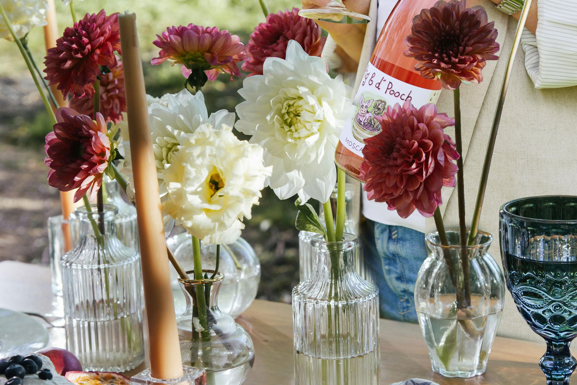Flowers on a table